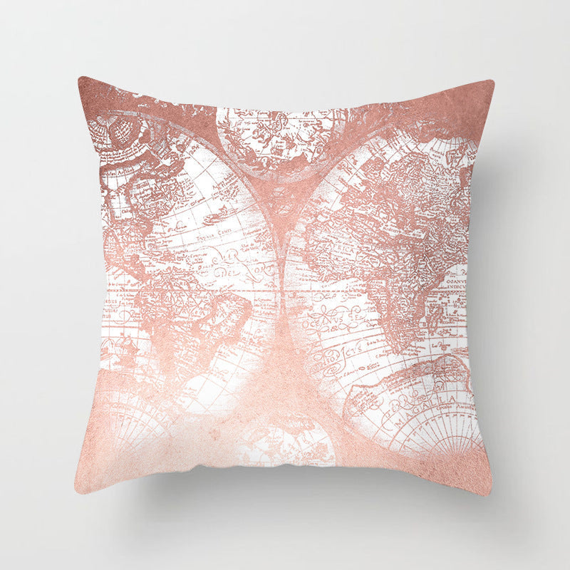 Pink sofa cushion cushion pillowcase Pi-Mart