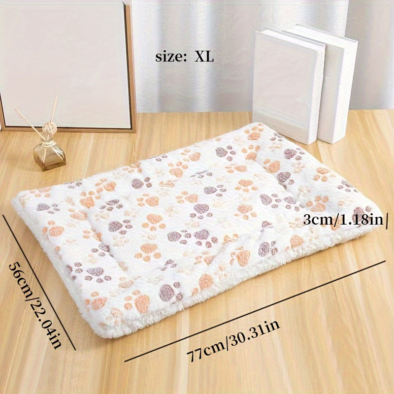 Warm Thickened Flannel Winter Blanket - Multicolor Pet Dog Sleeping Mat - Kennel Mat Lootquake LLC