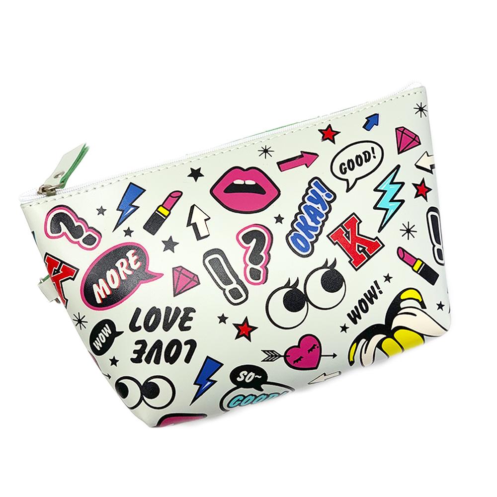 Makeup Bag Rocking In White - SJB-DIAMOND ELITES