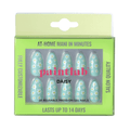 PaintLab Reusable Press on Gel Nails Kit Daisy Turquoise 24 Count EasyOptionXY LLC