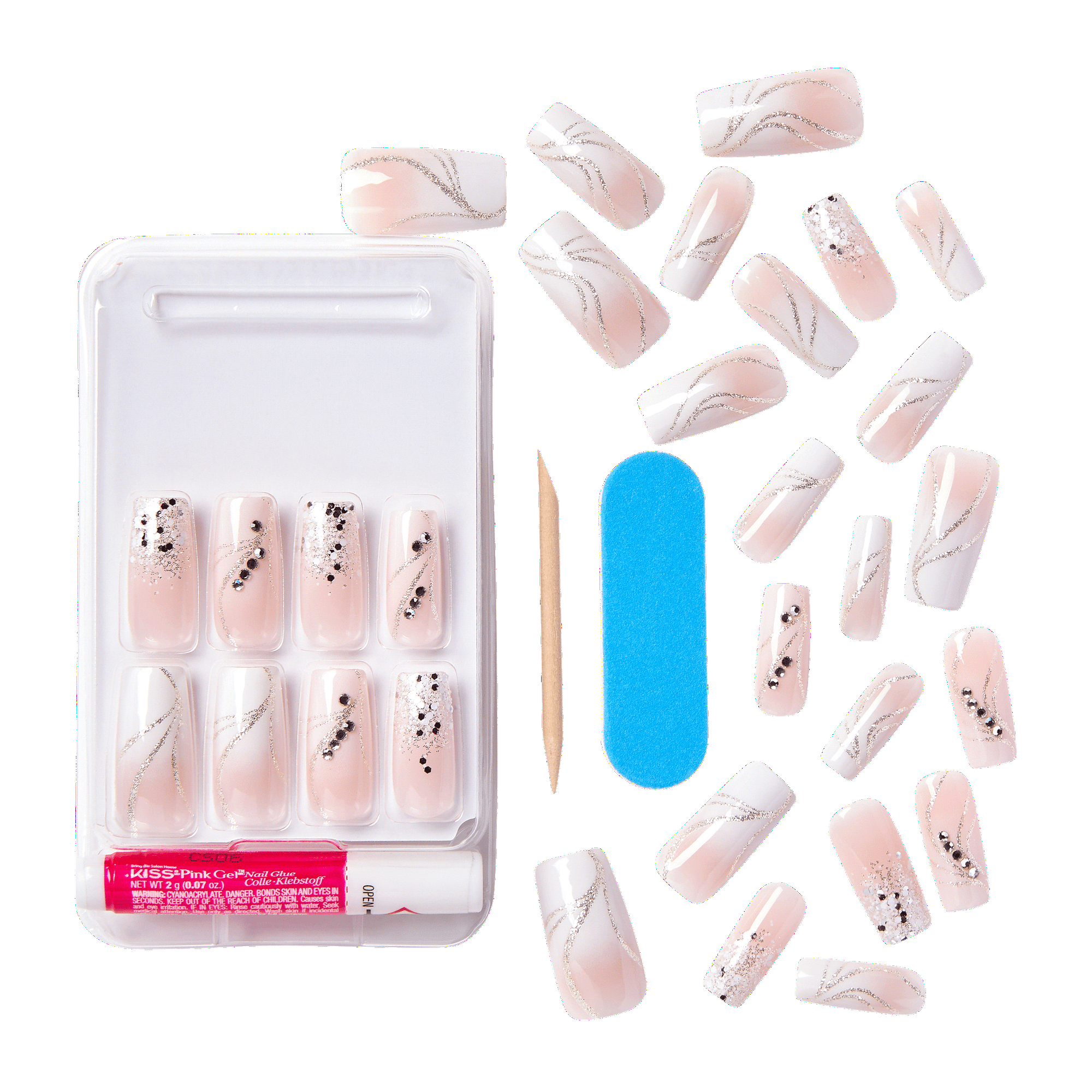 KISS Classy Premium Fake Nails Stunning 30 Count EasyOptionXY LLC