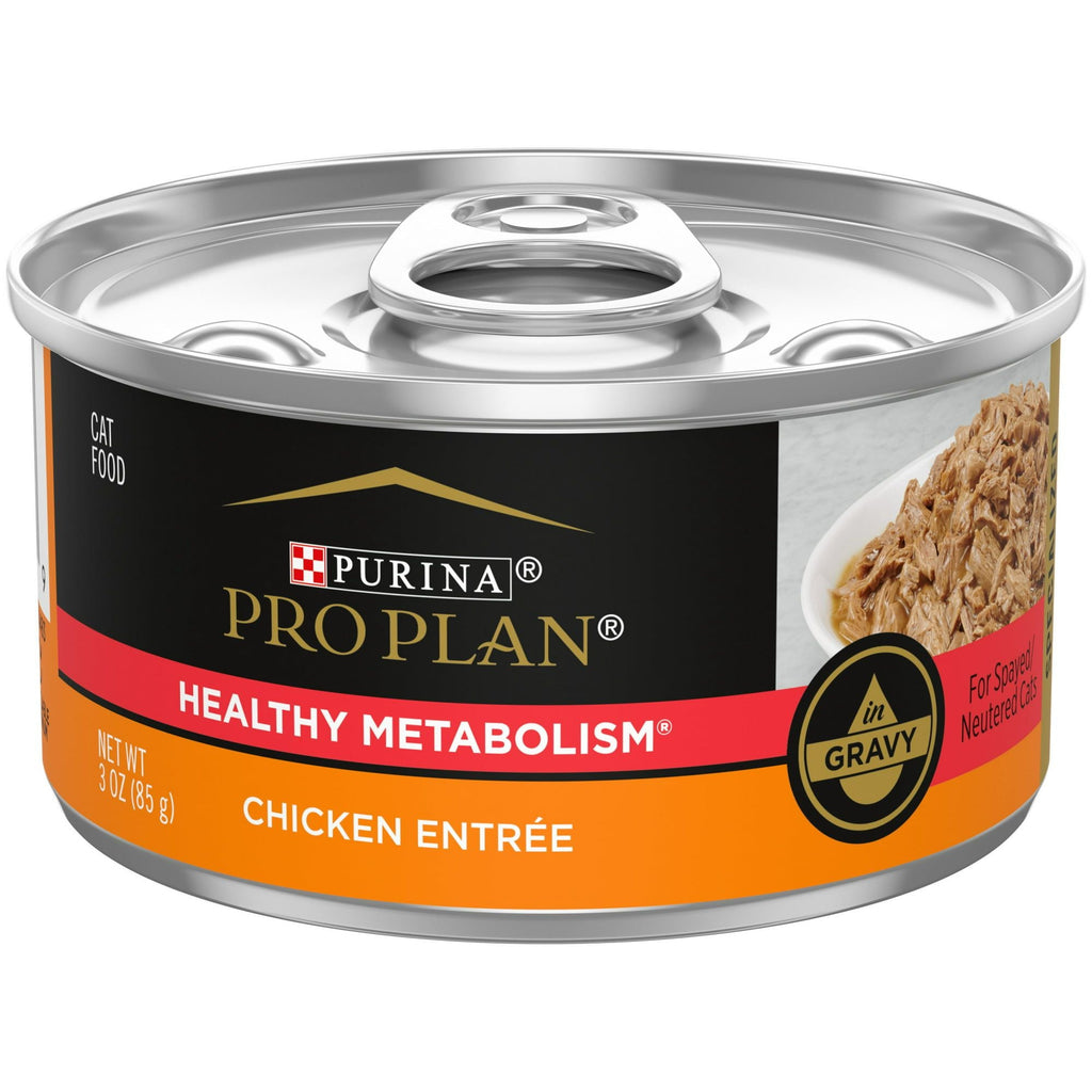 Purina Pro Plan Healthy Metabolism Wet Cat Food Chicken, 3 oz Cans (24 Pack) EasyOptionXY LLC