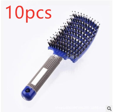 Hairbrush Anti Klit Brushy Haarborstel Women Detangler Hair Brush Bristle Nylon Scalp Massage  Teaser Hair Brush Comb Pi-Mart