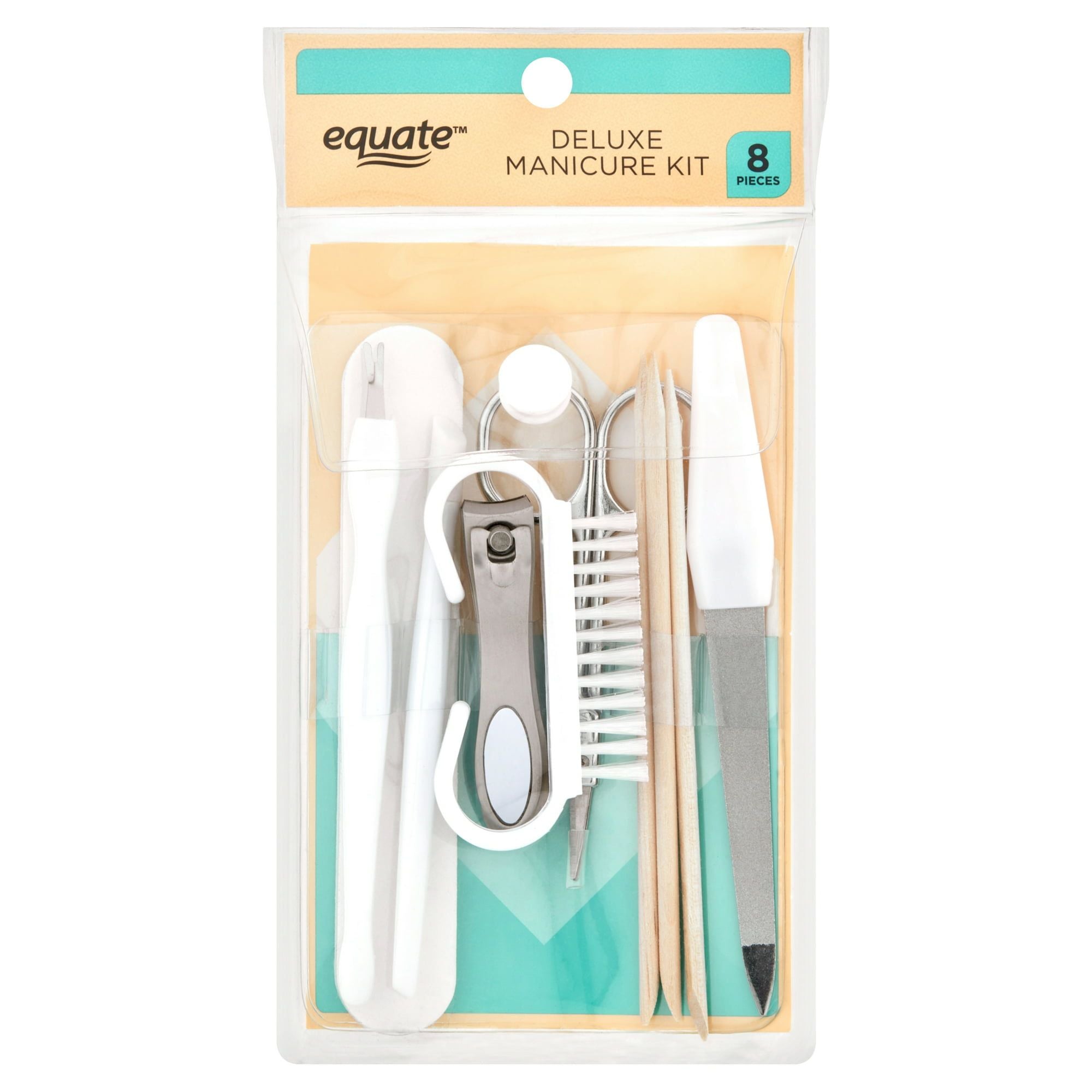 Equate Beauty Deluxe Nail Manicure Tool Kit, Adult, 8 Pieces EasyOptionXY LLC