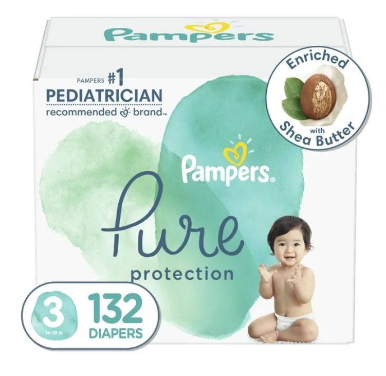 Pampers Pure Protection Diapers Size 3 132 Count EasyOptionXY LLC