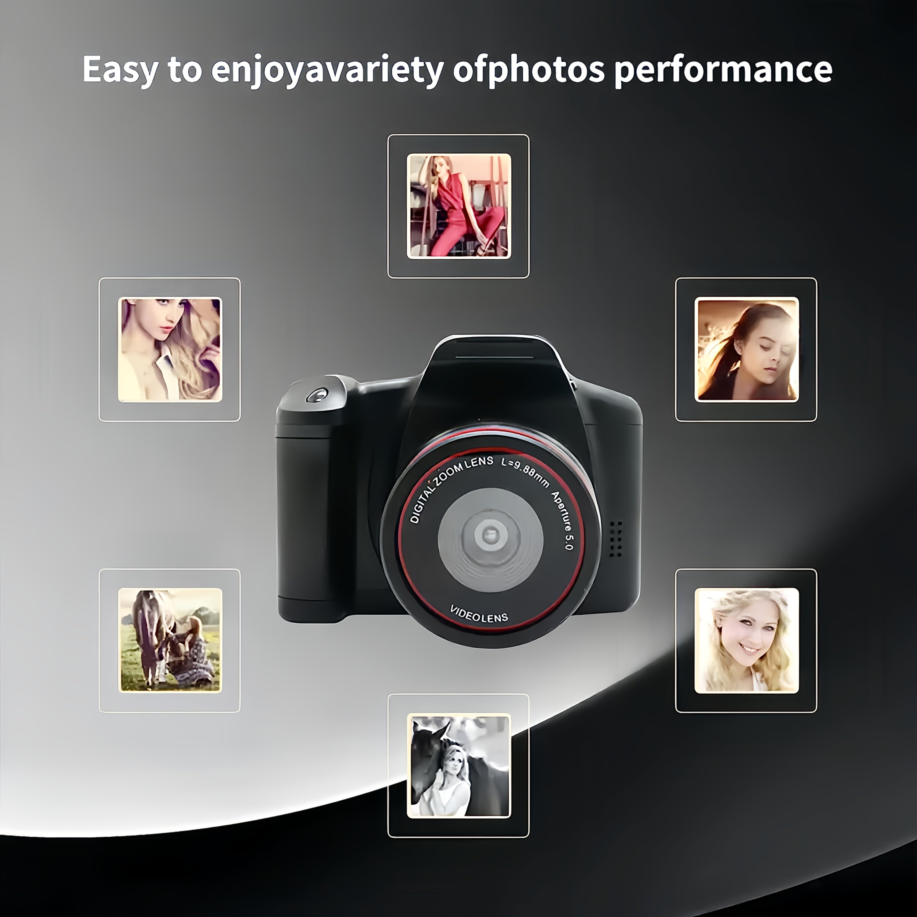 Digital Camera Photography With 2.4-inch LCD Screen, 16xdigital Camera 1080p Mini Camera Vlog Camera With 9.88mm Wide-angle Lens Cool Stuff Travel Essentials Gift, Body Camera Compact Travel Camera, Camera For Vlogqing, Camer Lootquake LLC
