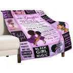 1pc To My Daughter Letter Blanket I Will Always Be There To Support You Love Mom, Women's Blanket Birthday Gift Winter Warm Blanket For Daughter Lootquake LLC