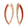 Japanese And Korean Fashion Blue Crystal Earrings