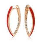 Japanese And Korean Fashion Blue Crystal Earrings