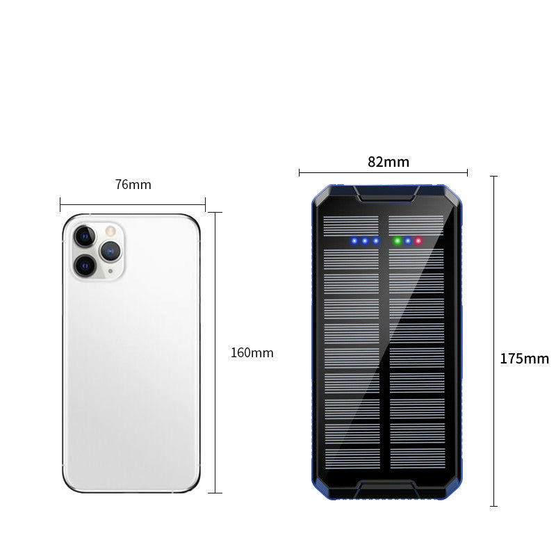 Wireless Charging Of Solar Mobile Power 30000mA Pi-Mart