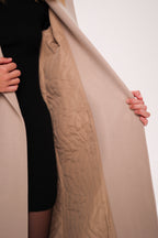 Eliza Classic Cashmere Wool Blend Overcoat in Nude - SJB-DIAMOND ELITES