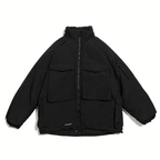 Padded Jacket Men's Street Fashion Brand Loose Stand Collar