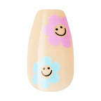 KISS Salon Design Short Square Glue-On Nails, Glossy Light Blue, 24 Count EasyOptionXY LLC