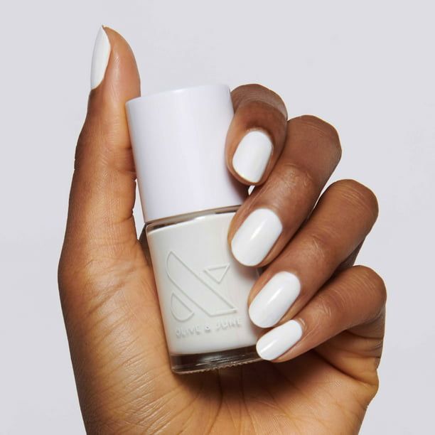 Olive & June Long Lasting Nail Polish, HD, White, 0.46 fl oz