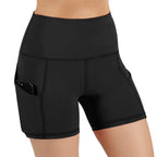 Jolie High-Waisted Athletic Shorts with Hip Pockets - SJB-DIAMOND ELITES