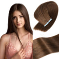 Tape in Hair Extensions Human Hair Double Weft Real Human Hair Extensions Seamless Straight Human Hair Extensions for Fashion Women(#418inch) Pi-Mart