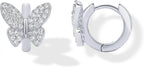 Fashion Copper Inlaid Zirconium Butterfly Ear Ring Niche