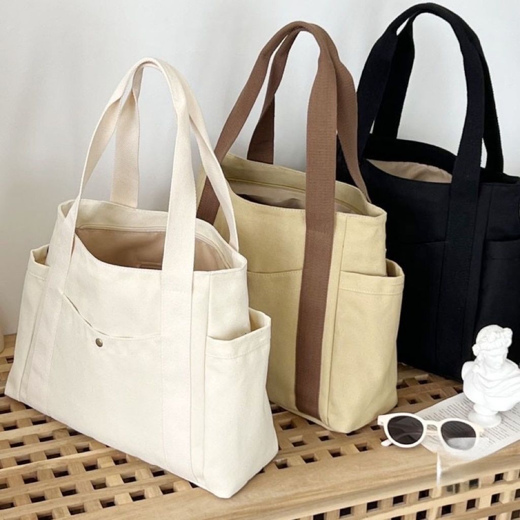 Commuter's All-matching Artistic One-shoulder Canvas Bag Pi-Mart