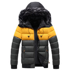 Fashion Youth Patchwork Color Cotton Padded Jacket