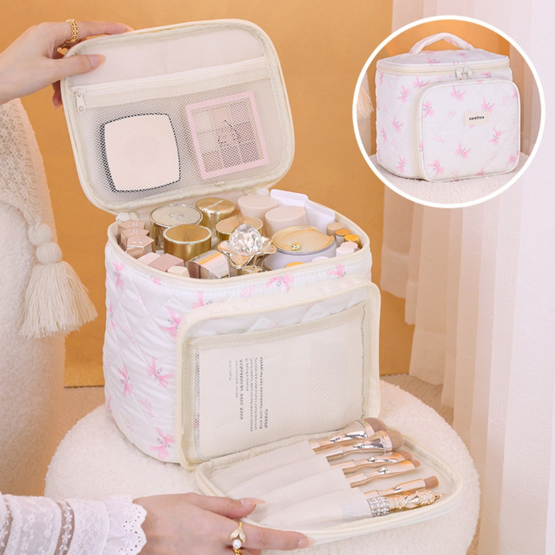 Multifunctional cosmetic bag, partition storage cosmetic bag, storage bag, travel portable toilet bag, makeup bag with compartments, - SJB-DIAMOND ELITES