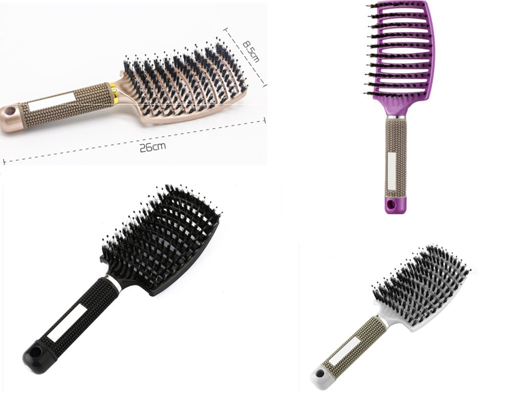 Hairbrush Anti Klit Brushy Haarborstel Women Detangler Hair Brush Bristle Nylon Scalp Massage  Teaser Hair Brush Comb Pi-Mart