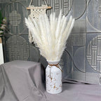 30Pcs Dried Bulrush Flowers Bouquet Home Wedding Decoration Table Flores Preservadas Pampas Grass Natural Reed Decor for Room Stevvex