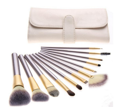 Persian Make-up Brush Suit Rice White Make Up Brush, Champagne Color Brush Handle Make-up Brush Without Pi-Mart