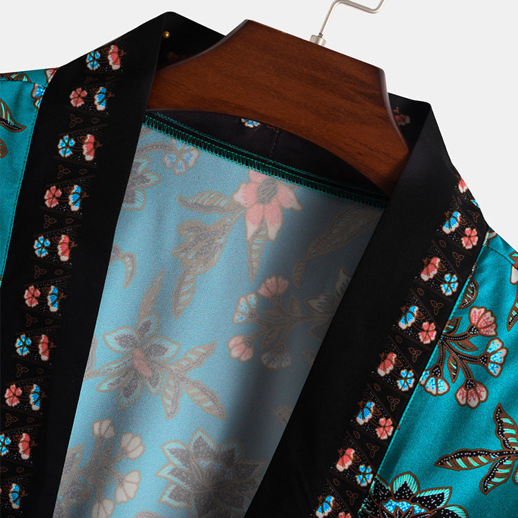 Men's Beach Style Casual Short Sleeve Shirt Pants Set Lootquake LLC