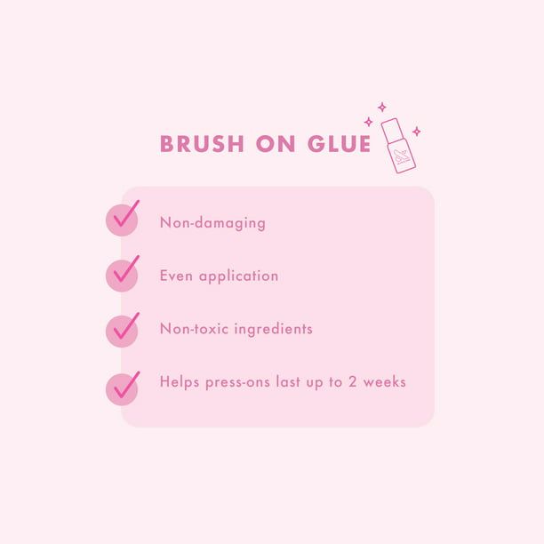 Olive & June Press-on Brush on Glue Bottle