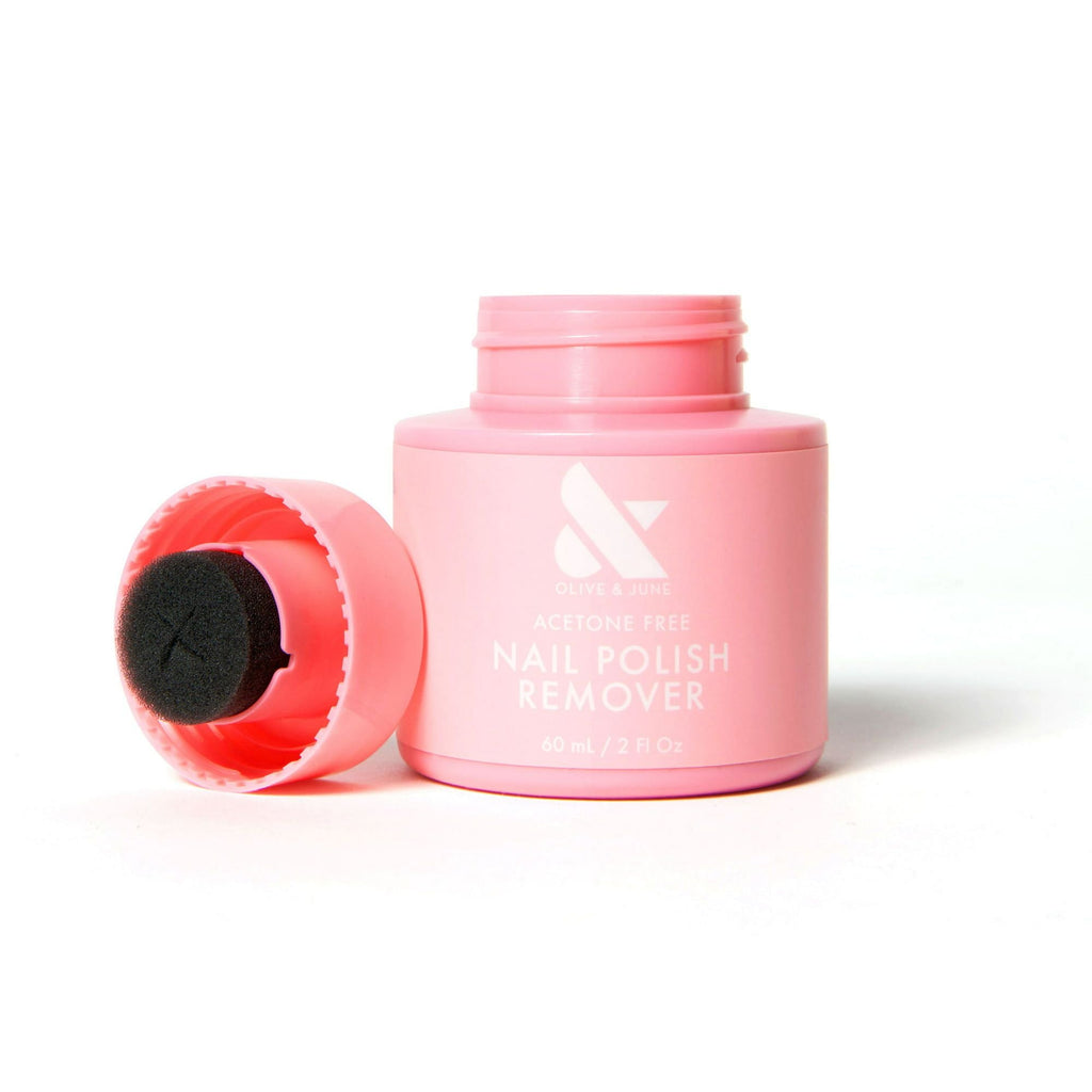 Olive & June Nail Polish Remover Pot with Sponge-Top Lid, Acetone-Free, 2 oz EasyOptionXY LLC