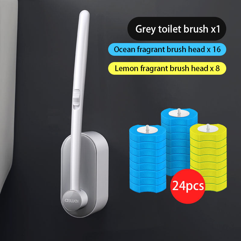 Disposable No Dead Angle Toilet Cleaning Brush Pi-Mart