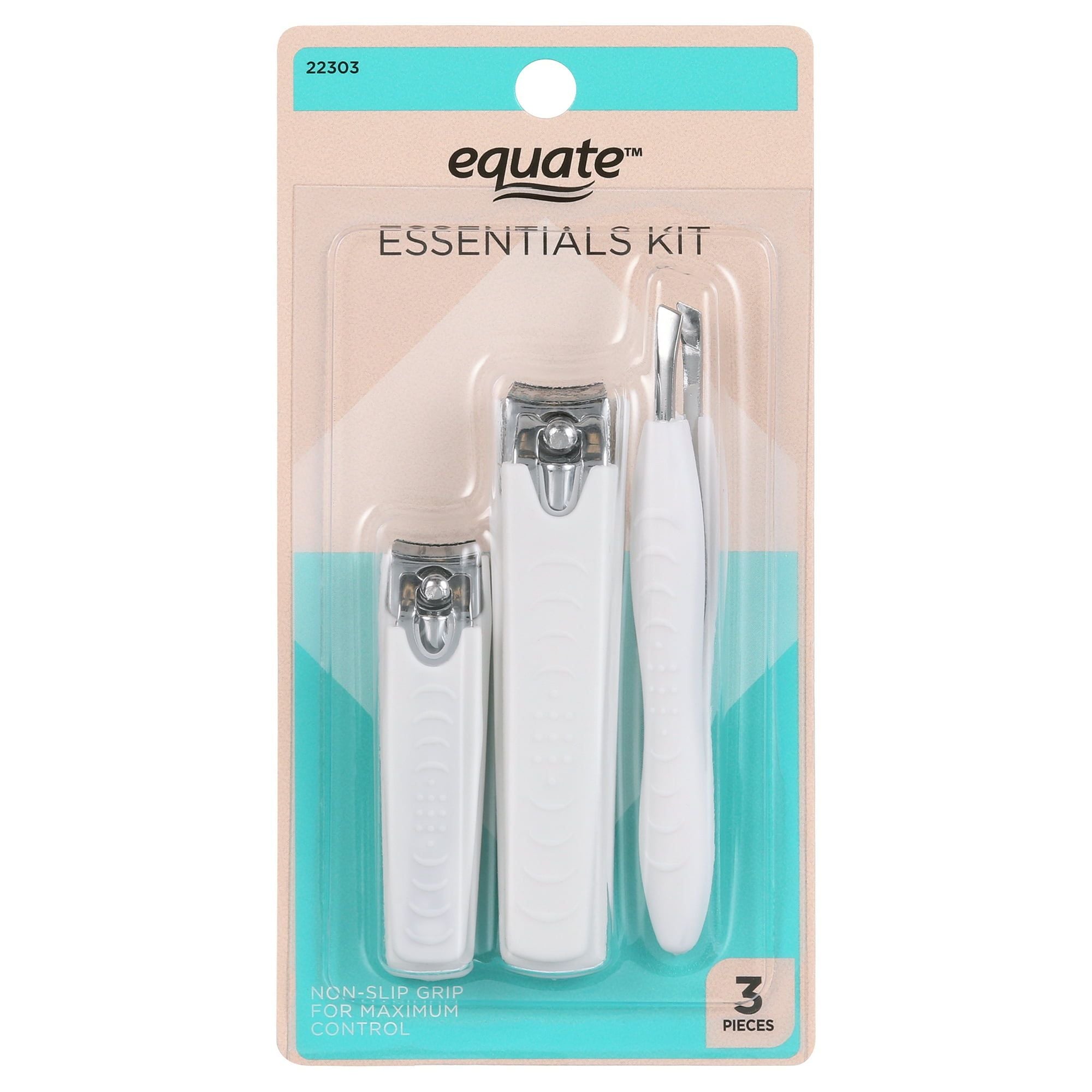 Equate Beauty Manicure Kit with Finger and Toenail Clippers, Tweezers EasyOptionXY LLC