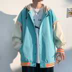 Multi Panel Bomber Hooded Oversize Boy Jacket Pi-Mart