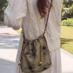 Beaded Closed Crossbody Bag, Versatile Shoulder Bag Crossbody