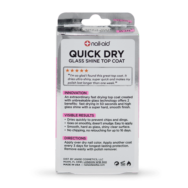 Nail-Aid - Quick Dry Glass Shine Top Coat EasyOptionXY LLC