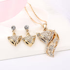 Fox necklace earring set Pi-Mart