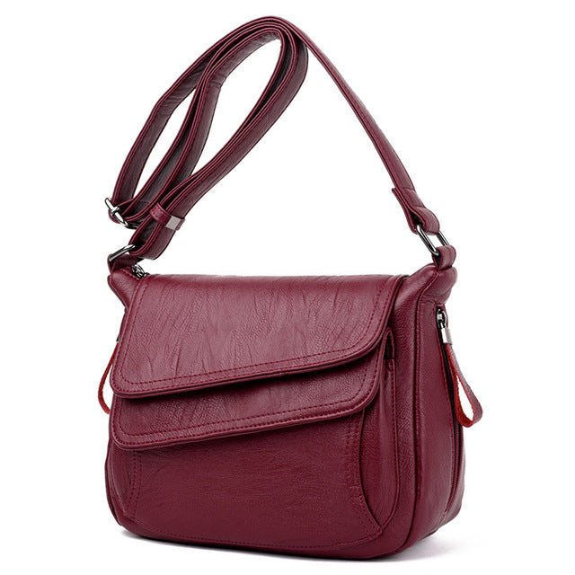 Winter style white handbag luxury leather handbag Pi-Mart