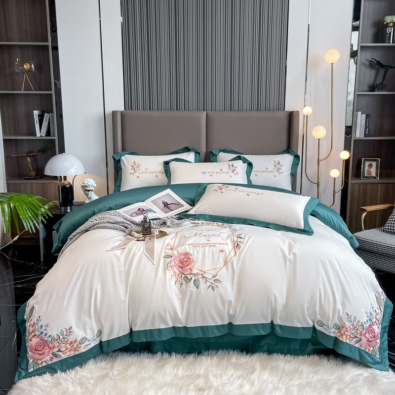Four-piece Cotton Bedding Embroidery Kit Pi-Mart