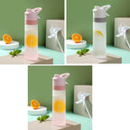 Spray Water Bottle For Girls Outdoor Sport Fitness Water Cup Large Capacity Spray Bottle Drinkware Travel Bottles Kitchen Gadgets Pi-Mart