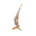 Elegant Crystal Butterfly Flower Ear Clips – Chic &amp; Feminine Statement Piece Pi-Mart