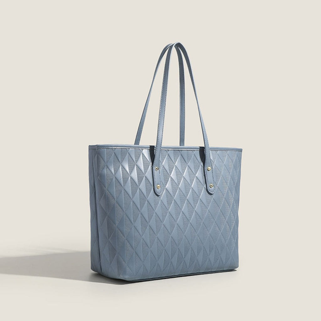 Women top handle purse, large capacity student tote bag, fashion handbag, texture solid color versatile shoulder bag - SJB-DIAMOND ELITES