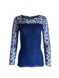 EGI Exclusive Collections Merino Wool Blend Top with Tulle Trim. - SJB-DIAMOND ELITES