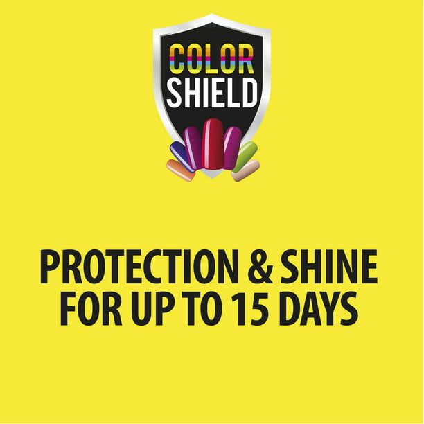 Color Shield Quick Dry Top Coat, Gel Look Shine Natural Dry, 0.40 fl oz EasyOptionXY LLC