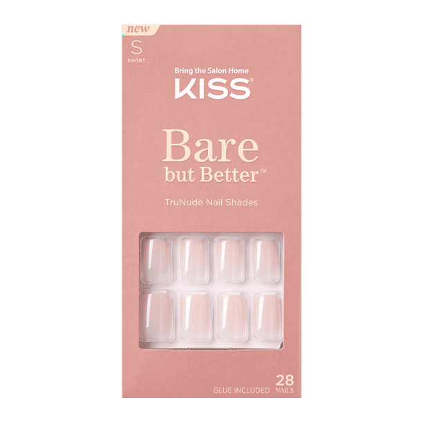 KISS Bare but Better Nude Fake Nails, Nudies, 28 Count EasyOptionXY LLC