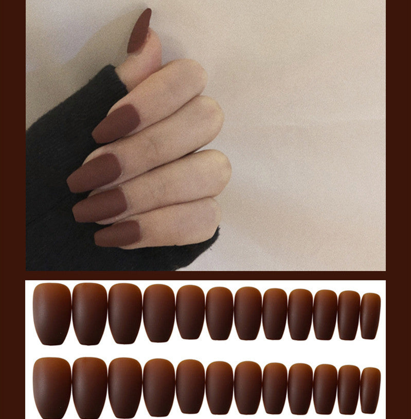 Frosted ballet fake nails Pi-Mart