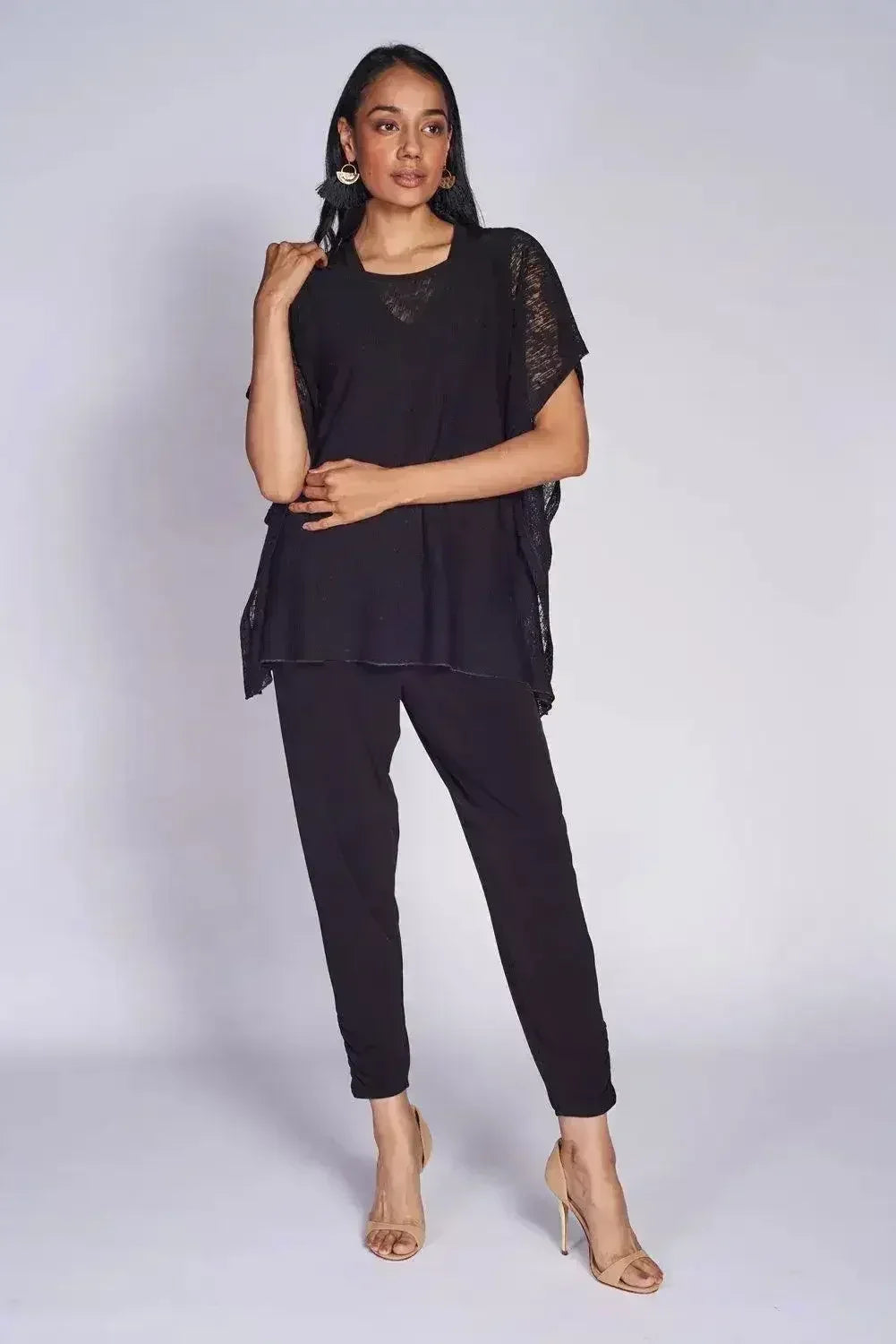 Riviera Top -Textured Mesh Knit - SJB-DIAMOND ELITES