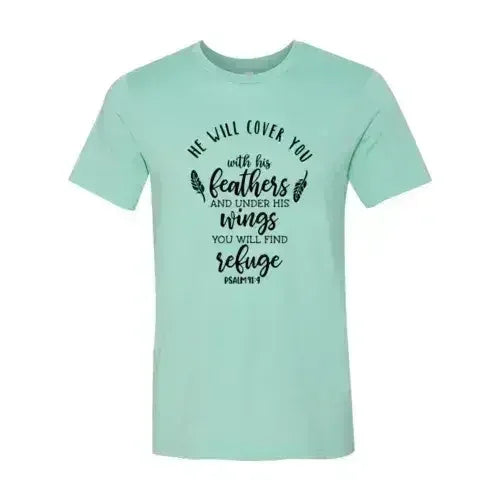 DT0120 He Will Cover You With His Wings Shirt - SJB-DIAMOND ELITES
