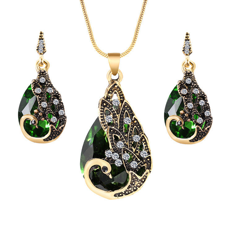 Pendant necklace earring set Pi-Mart