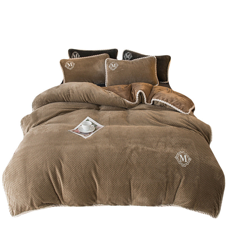 Multifunctional Removable And Washable Pineapple Fleece Winter Quilt Pi-Mart