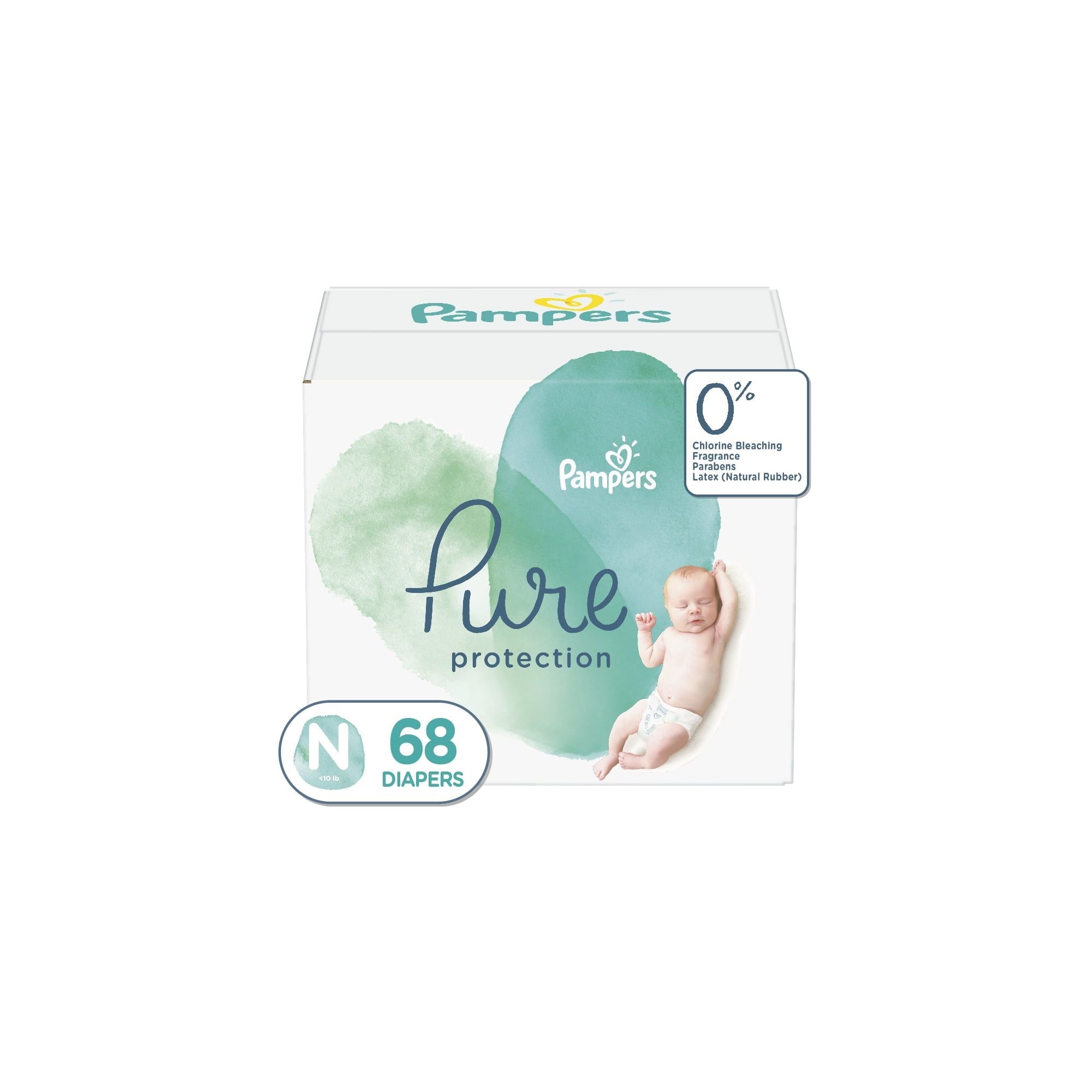Pampers Pure Protection Natural Newborn Diapers, Size Newborn, 68 Count EasyOptionXY LLC